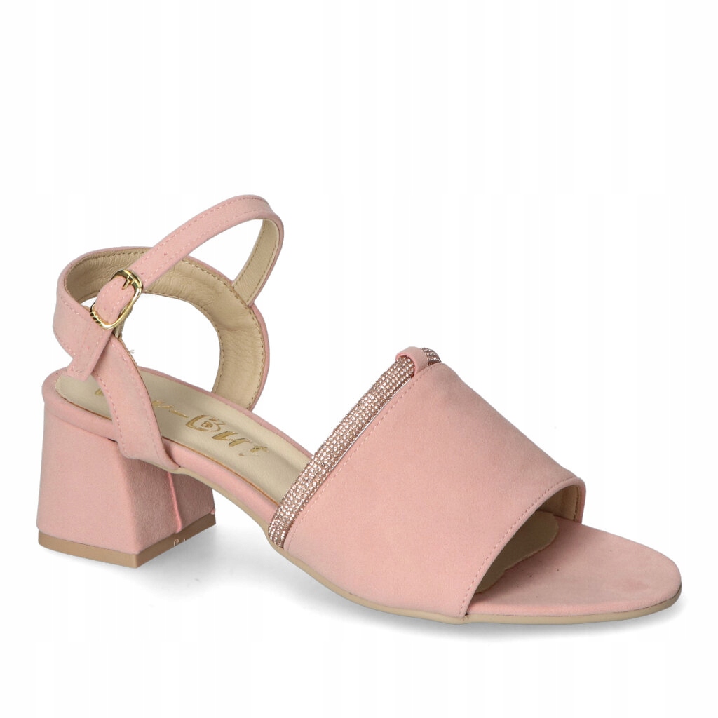 Sandály For-But 164/S Pudr semiš 39