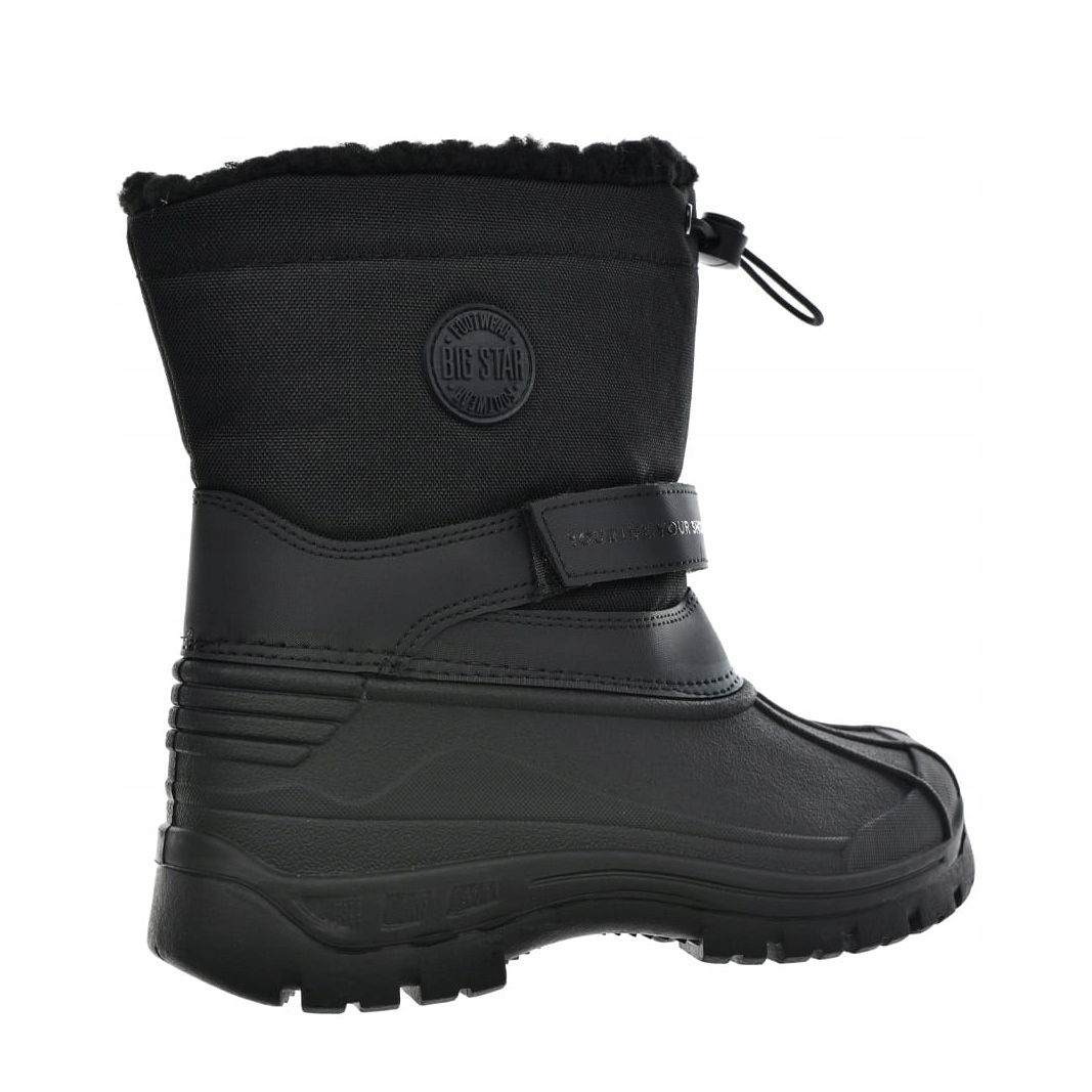 ŚNIEGOWCE buty dziecięce ZIMOWE ocieplane BIG STAR trzewiki MM374126 31 Kolor czarny
