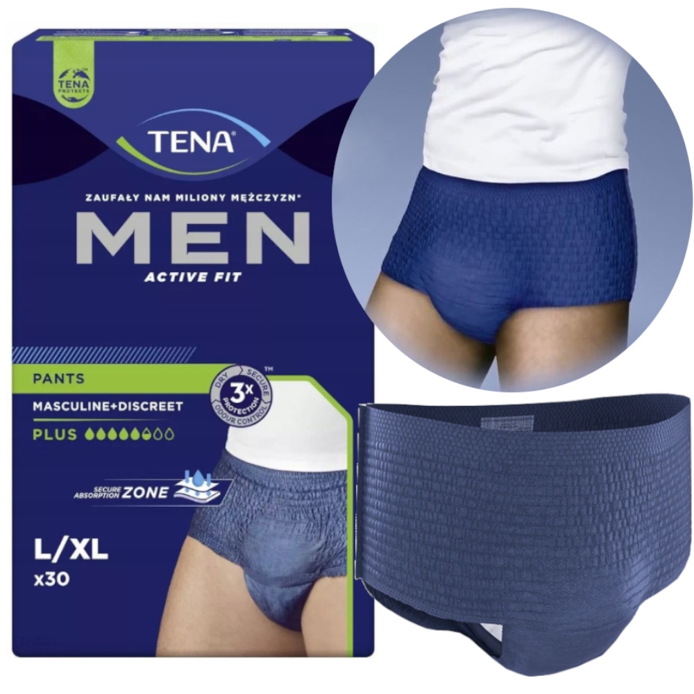 

Majtki Chłonne Tena Men Pants Plus L 30szt