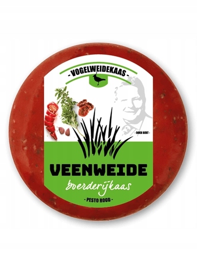 Levně 2x Nizozemský sýr Veenweide Vogelweide Pesto Red s červeným pestem 200 g