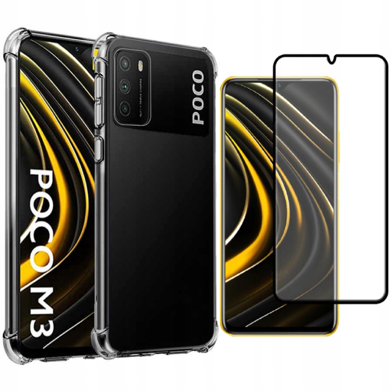 

Etui Case Anti-shock Obudowa Do Poco M3 + Szkło