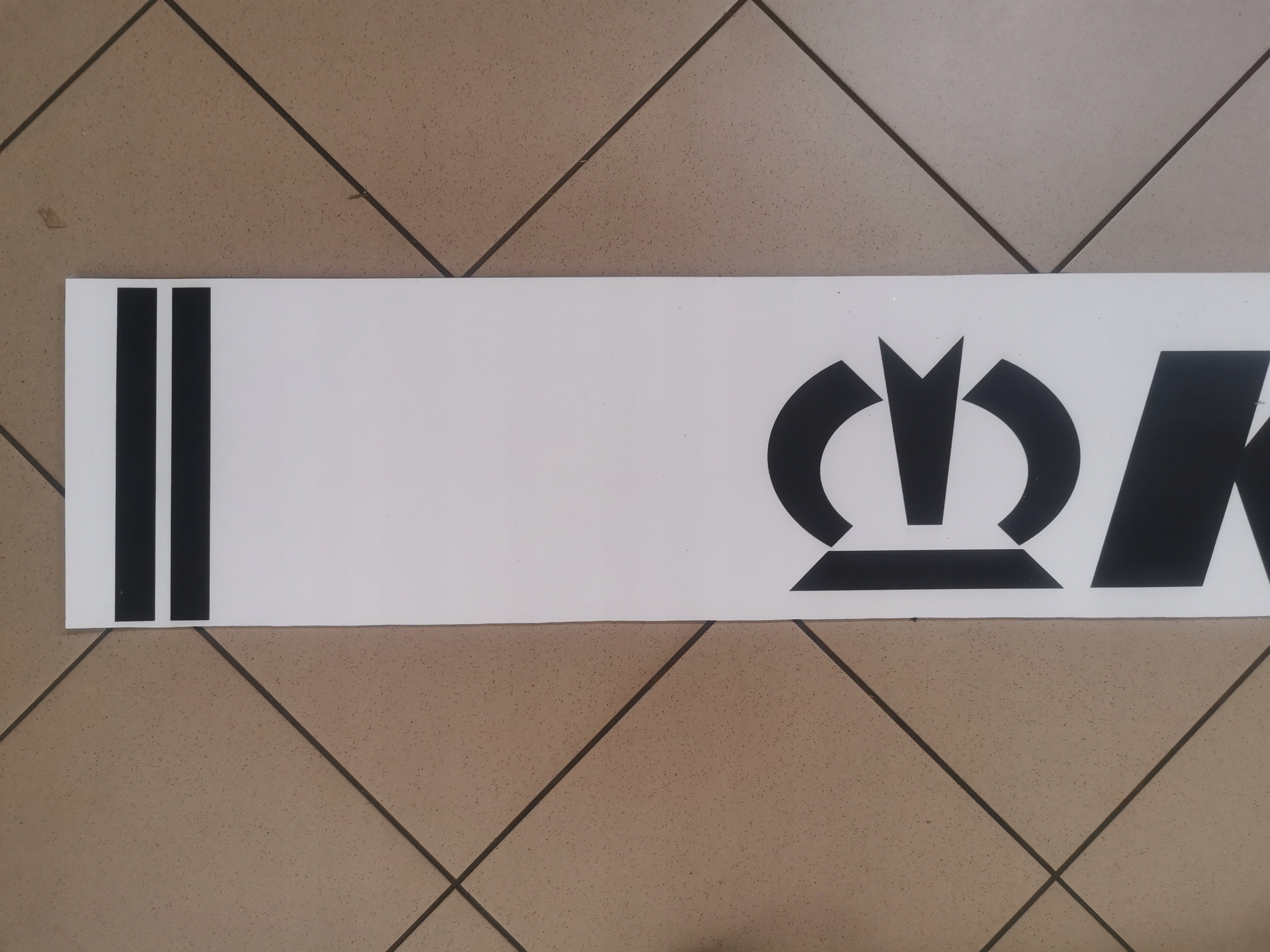 Chlapacz fartuch naczepy KRONE bialy 240x25cm Installation side Rear