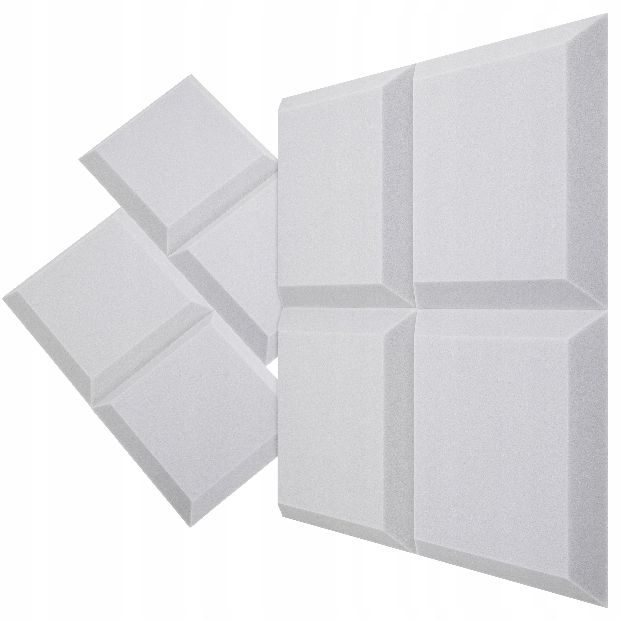 Dekorativní akustická absorpční obrazovka 50x50 cm 5 cm panel Trapez 1 m2