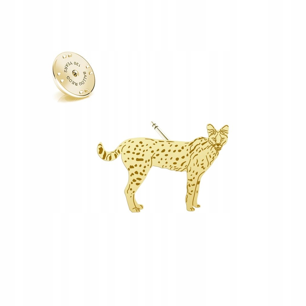 Odznak Africký Serval 925 Šperky Dárek Žena Dedikace