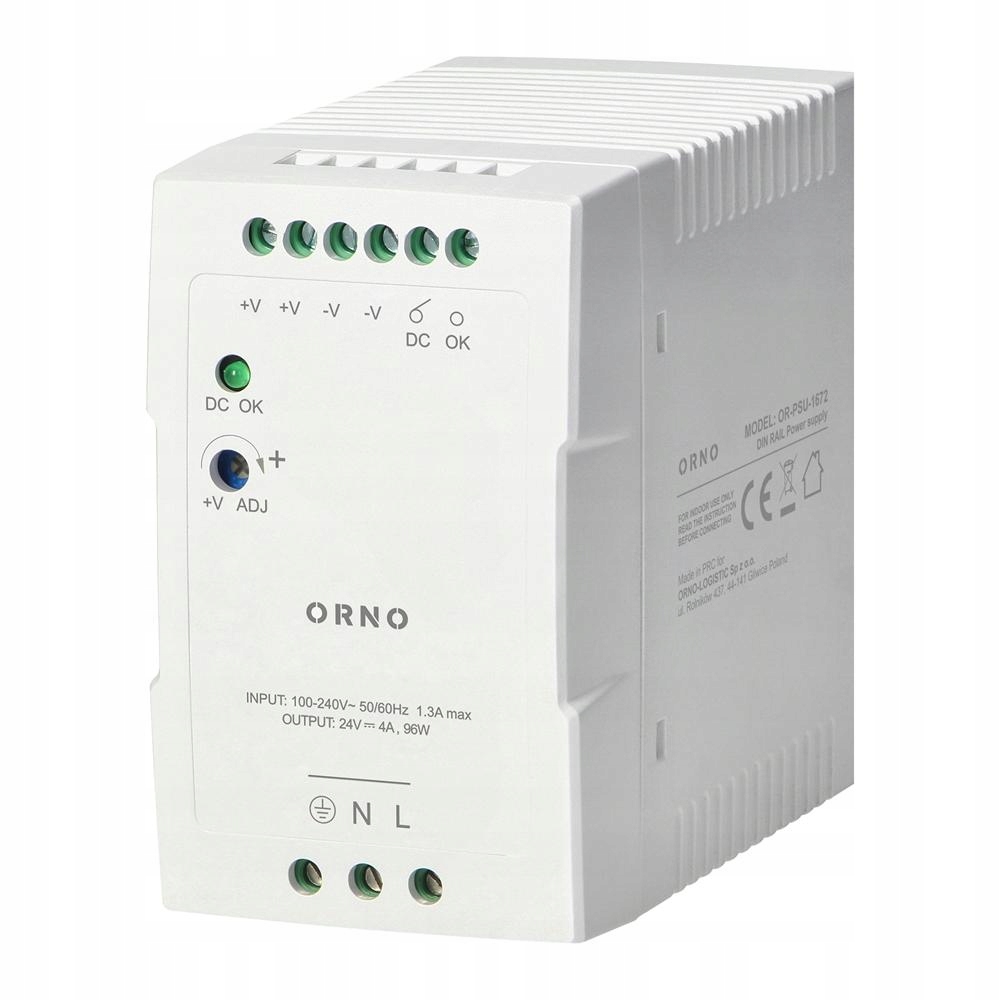 Průmyslový napájecí zdroj na Din lištu, 24 V DC, 4 A, 96 W