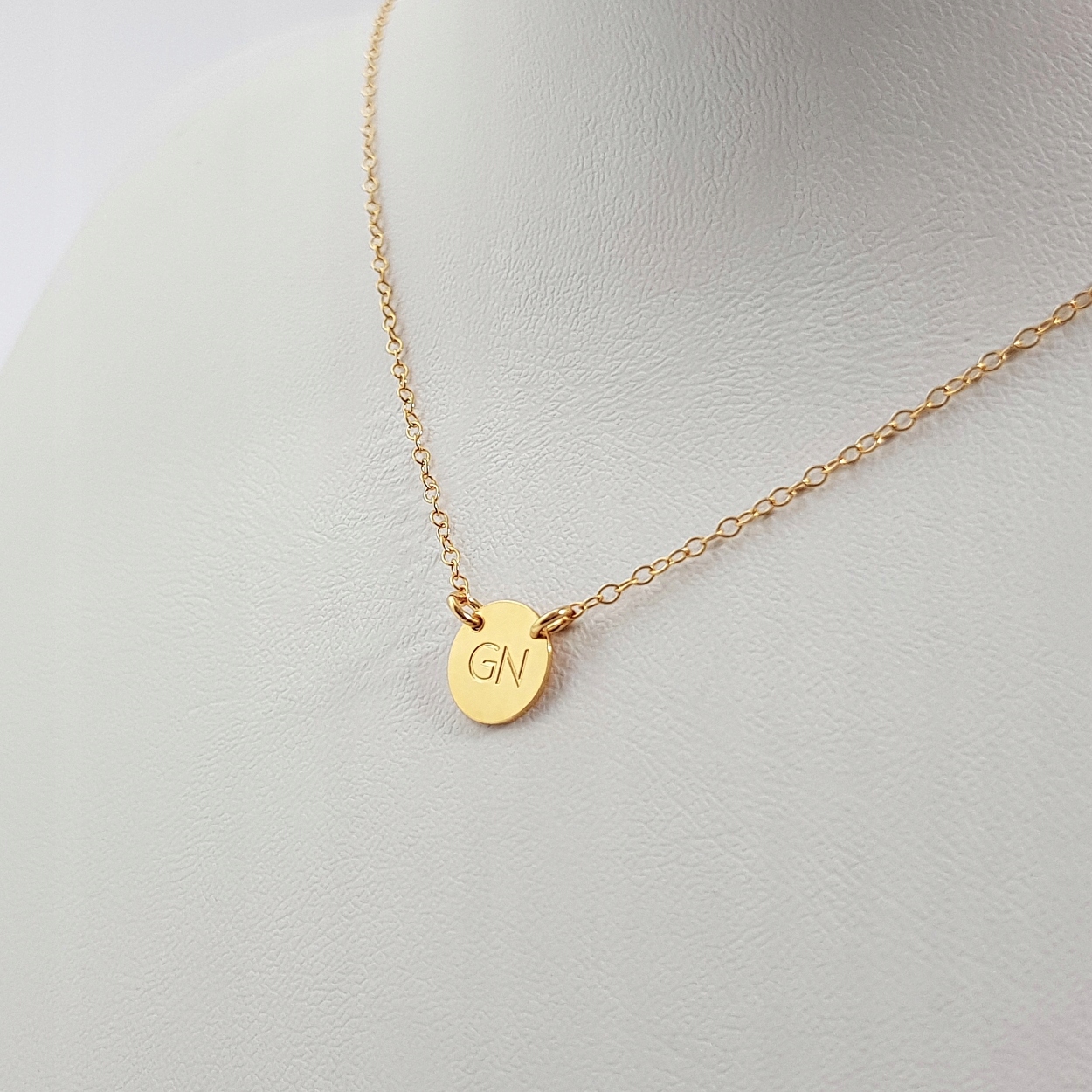 

Pozłacany naszyjnik celebrytka Kółko koło Grawer