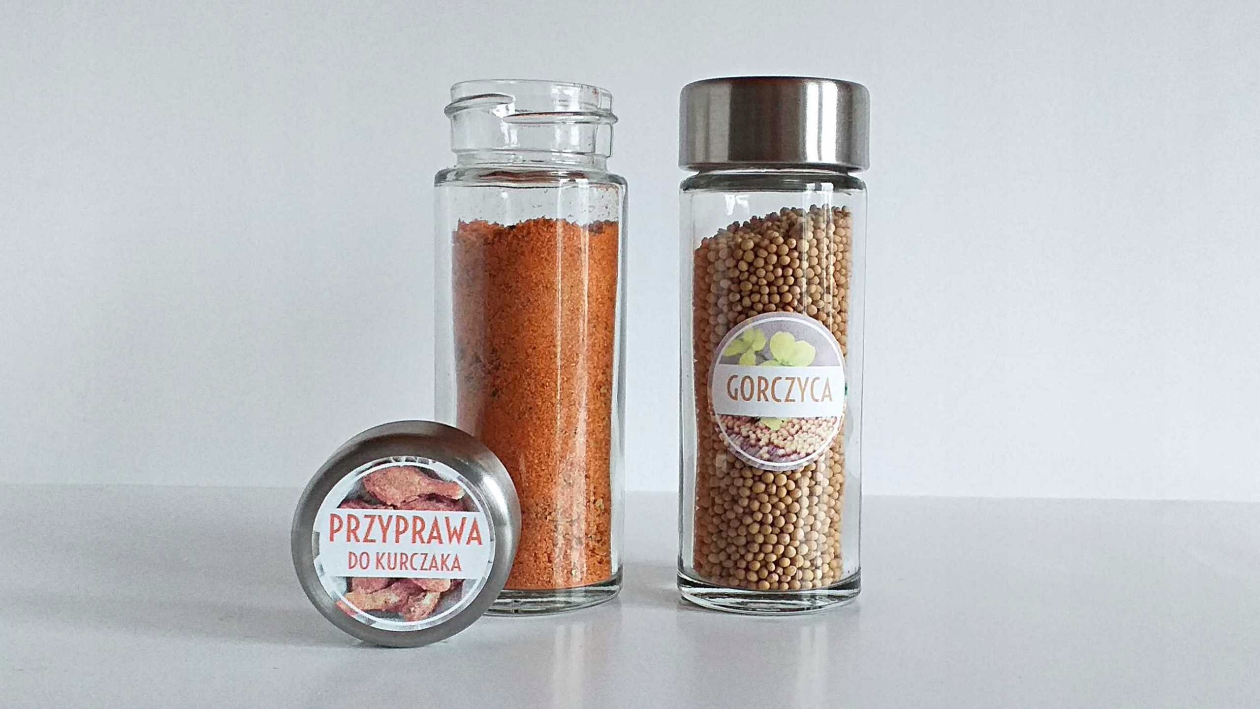 NAKLEJKI na przyprawy ETYKIETY na słoiczki na przyprawy 3,5cm 108 szt. Marka Zaplanowane