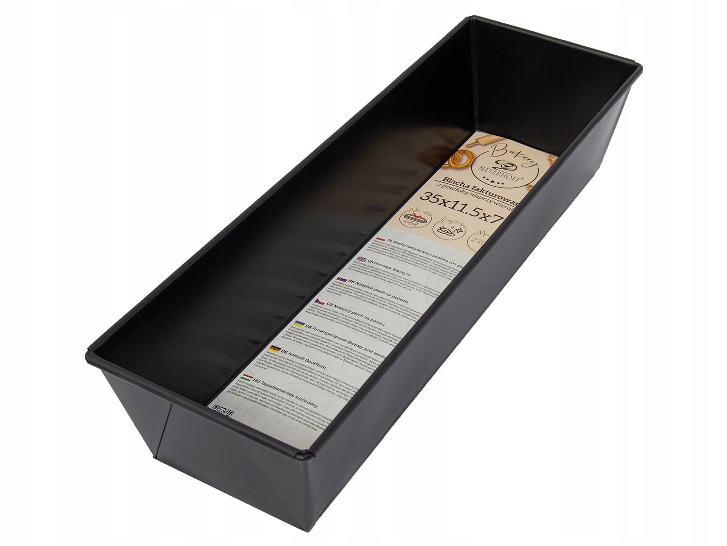 

Blacha forma Keksówka do pieczenia 35x11,5 Czarna