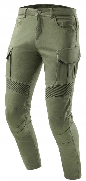 Ozone Faster Khaki pánske motocyklové džínsy 28/32