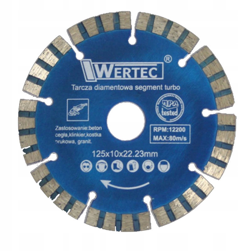 

Tarcza Diamentowa do cięcia 125mm WTDS12510T beton