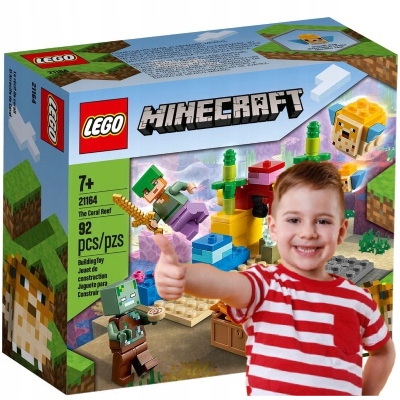 LEGO Minecraft 21164 Rafa koralowa • Cena, Opinie Allegro