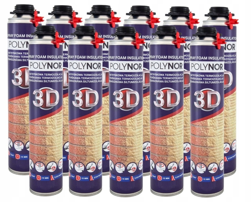 Polynor 3D izolácia pena striekaná pur pena Zateplenie Podkrovia Garáž