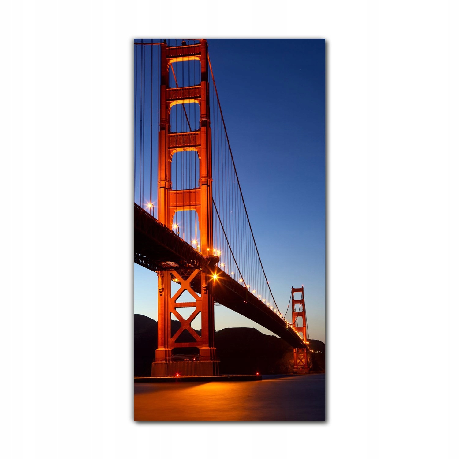 

Obraz ścienny szklany 60x120 Zmierzch Golden Gate