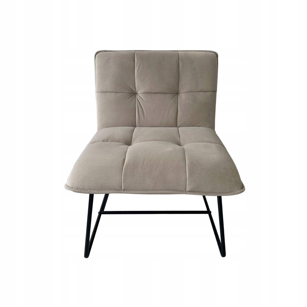 Křeslo Nelox velurové šedé 63x69x73 cm Homla