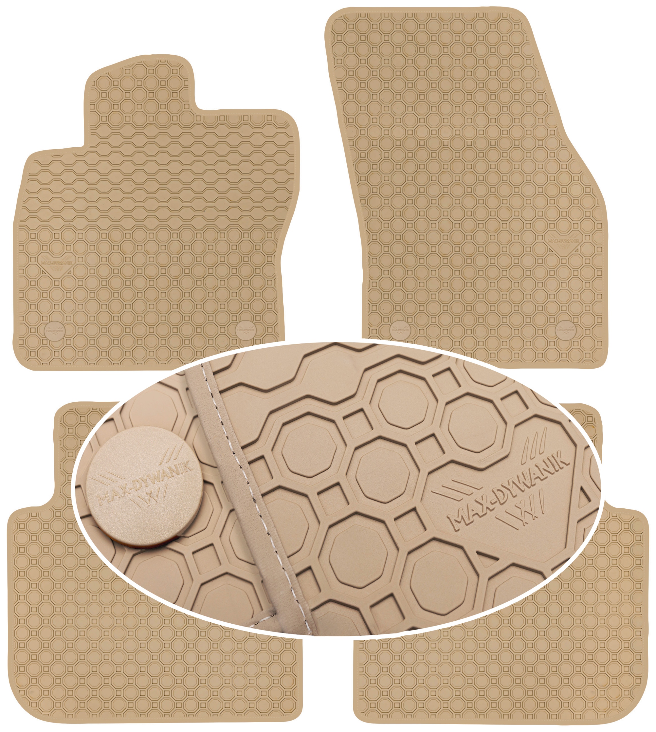 Vw Tiguan Allspace 2018 Koberce Béžové