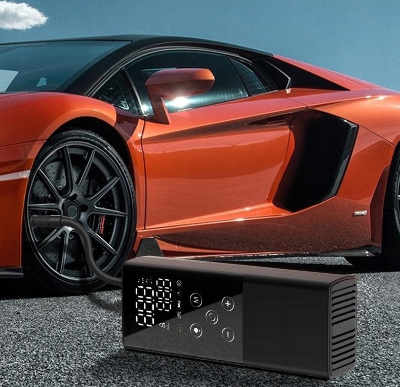 ELEKTRYCZN POMPKA AUTO KOMPRESOR Z 4000mAh 150PSI Ciśnienie maksymalne 10.3 bar