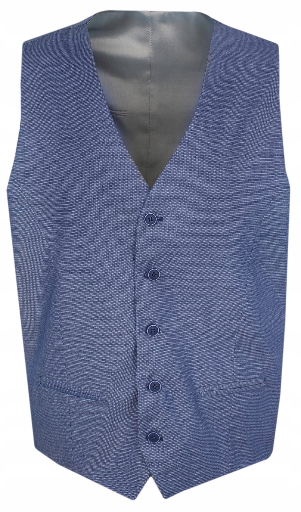 Elegantní vesta Janimen- Modrá Reg- 56