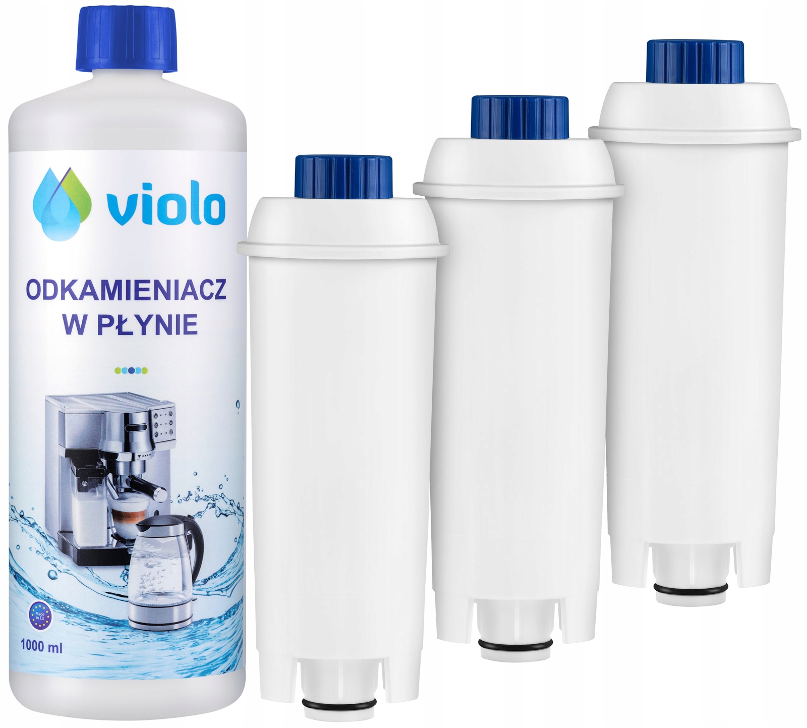 

3x Filtr do Delonghi, Odkamieniacz 1000 ml