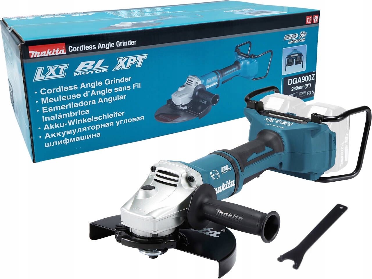 Makita Szlifierka kątowa 230 mm 2x18V 36V bezszczotkowa body DGA900Z
