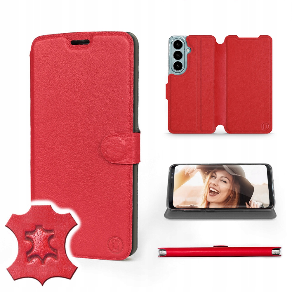 Etui Mobiwear do Samsung Galaxy S26 Red Leather