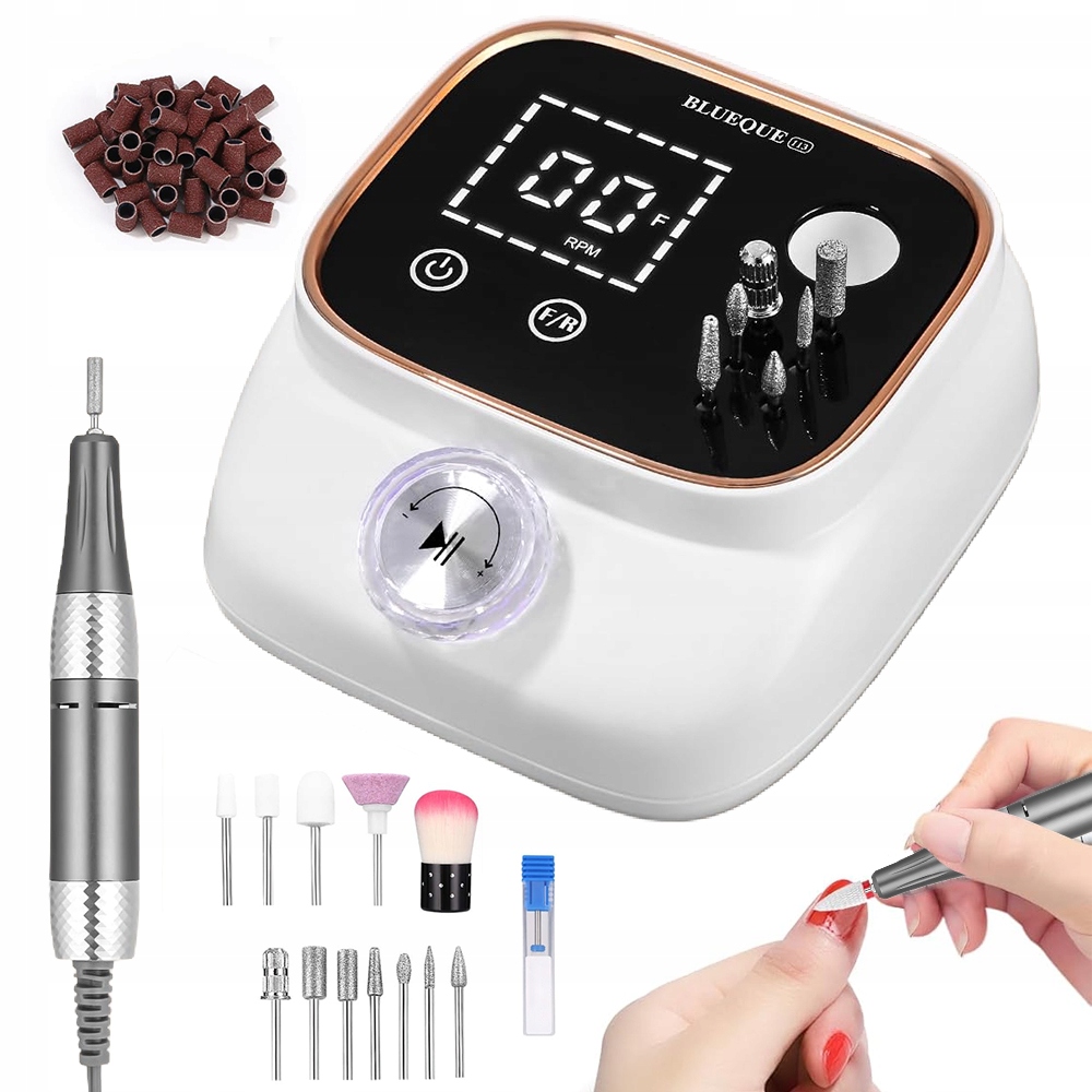 Strojek Na Nehty 45000 Ot/min, Nastavitelná Rychlost, Snadné Ovládání