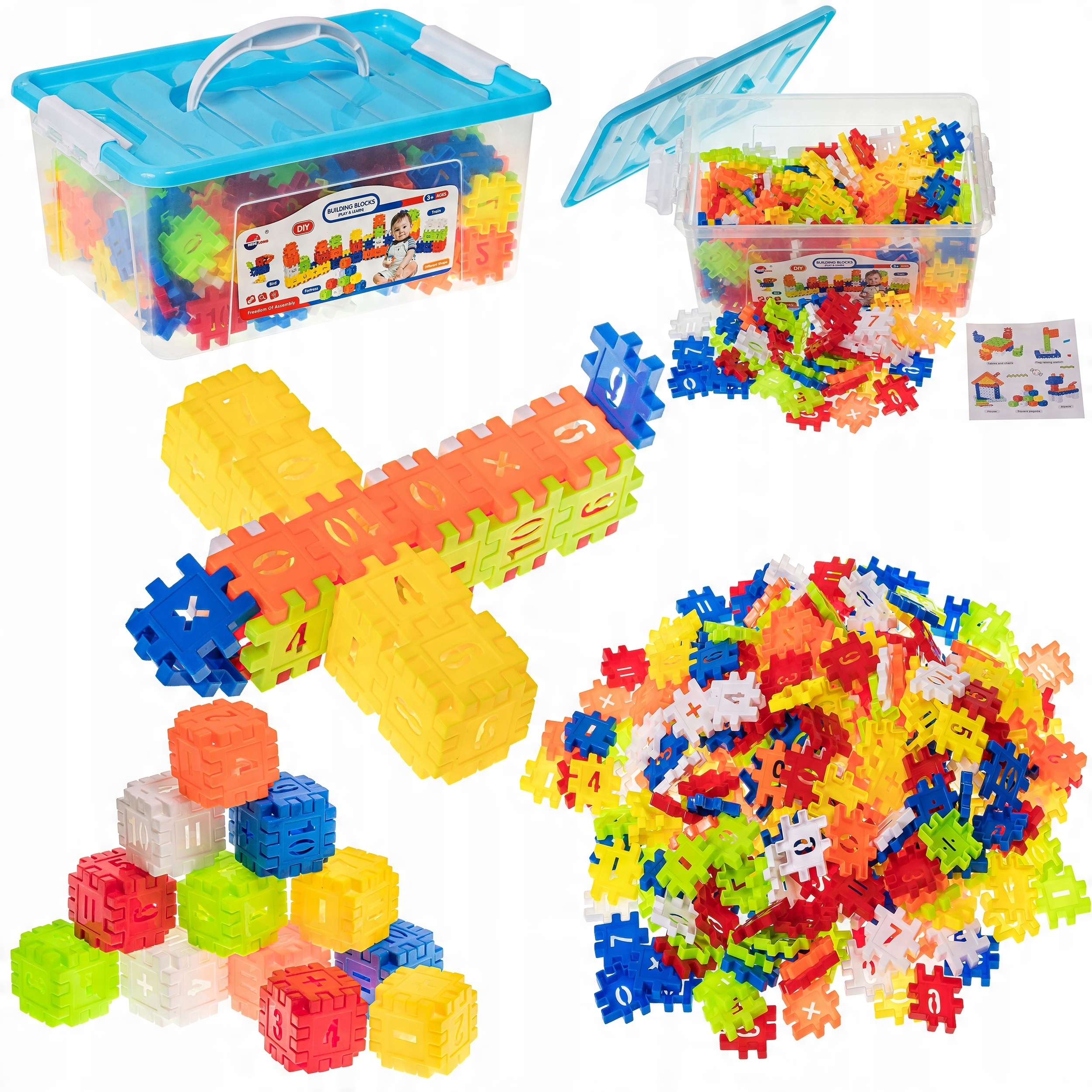 

Klocki Konstrukcyjne Wafle Kuferek 280el Puzzle