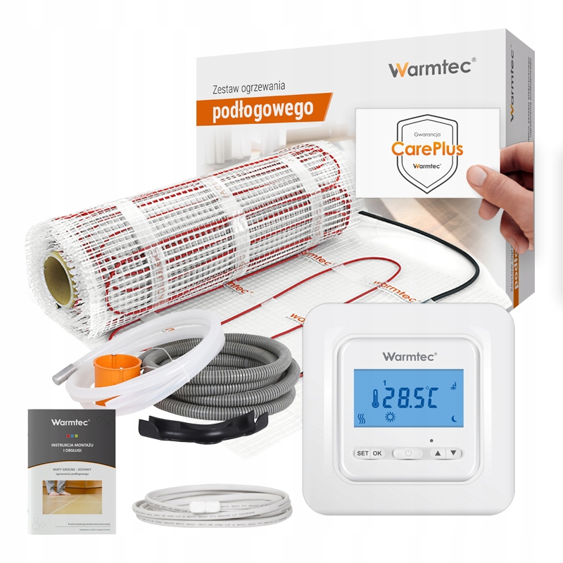 Mata grzewcza grzejna pod płytki zestaw Warmtec 170W/m2 DS2-20/T538 2m2