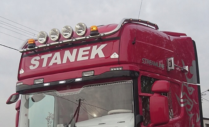 Orurowanie gorne Scania Topline (duże)