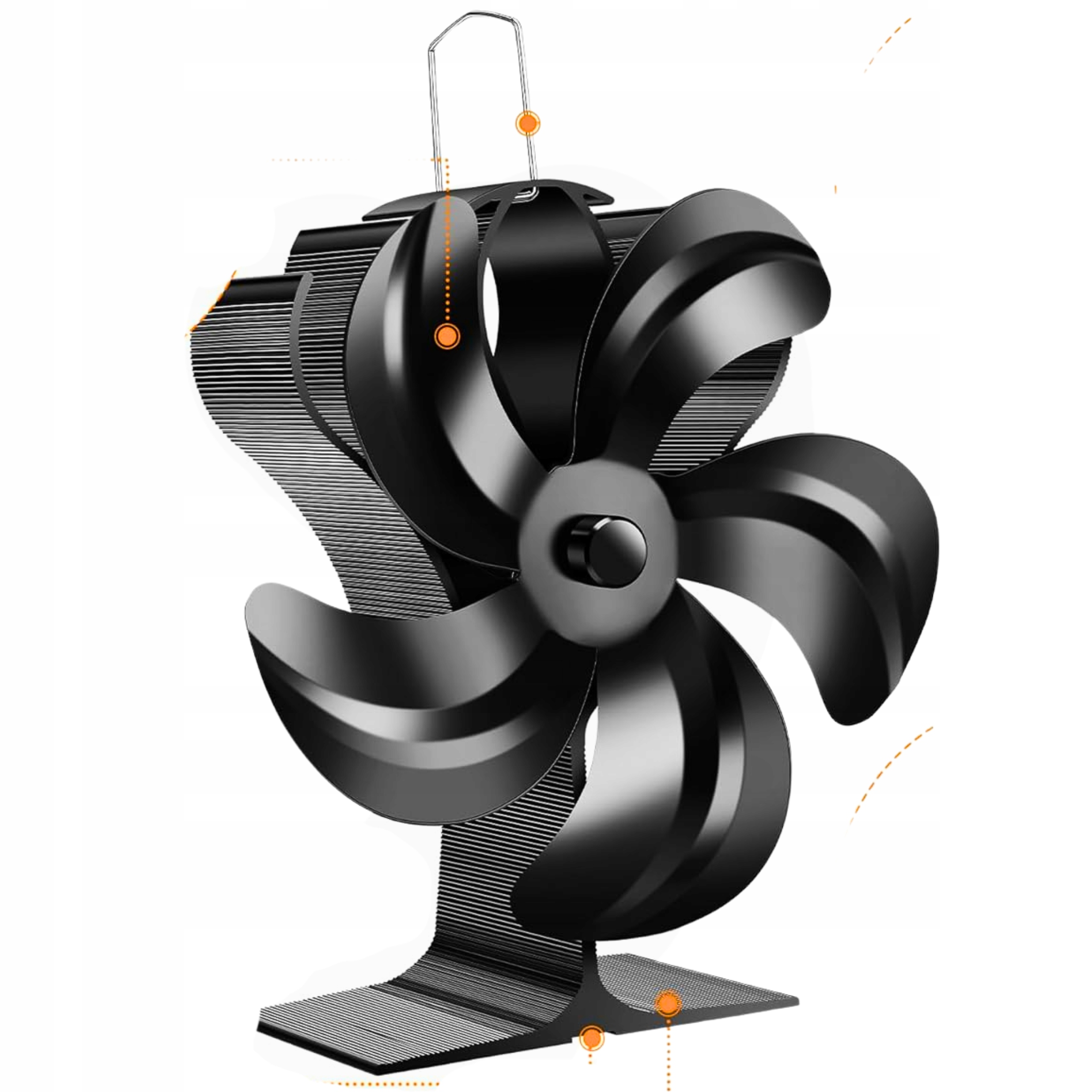 Komínový ventilátor Teplom Ventilátor s teplomerom Bezprúdový Napájaný
