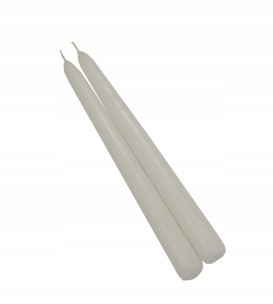świeca 10szt. stożek barwiona biała 30cm | ST30N18 — 5