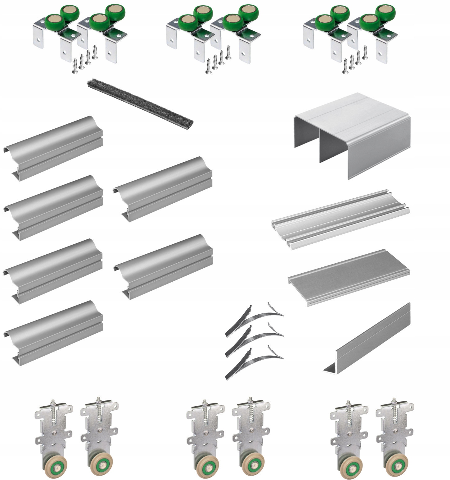 Okucia drzwi przesuwnych Sevroll Focus 3,0m/3D
