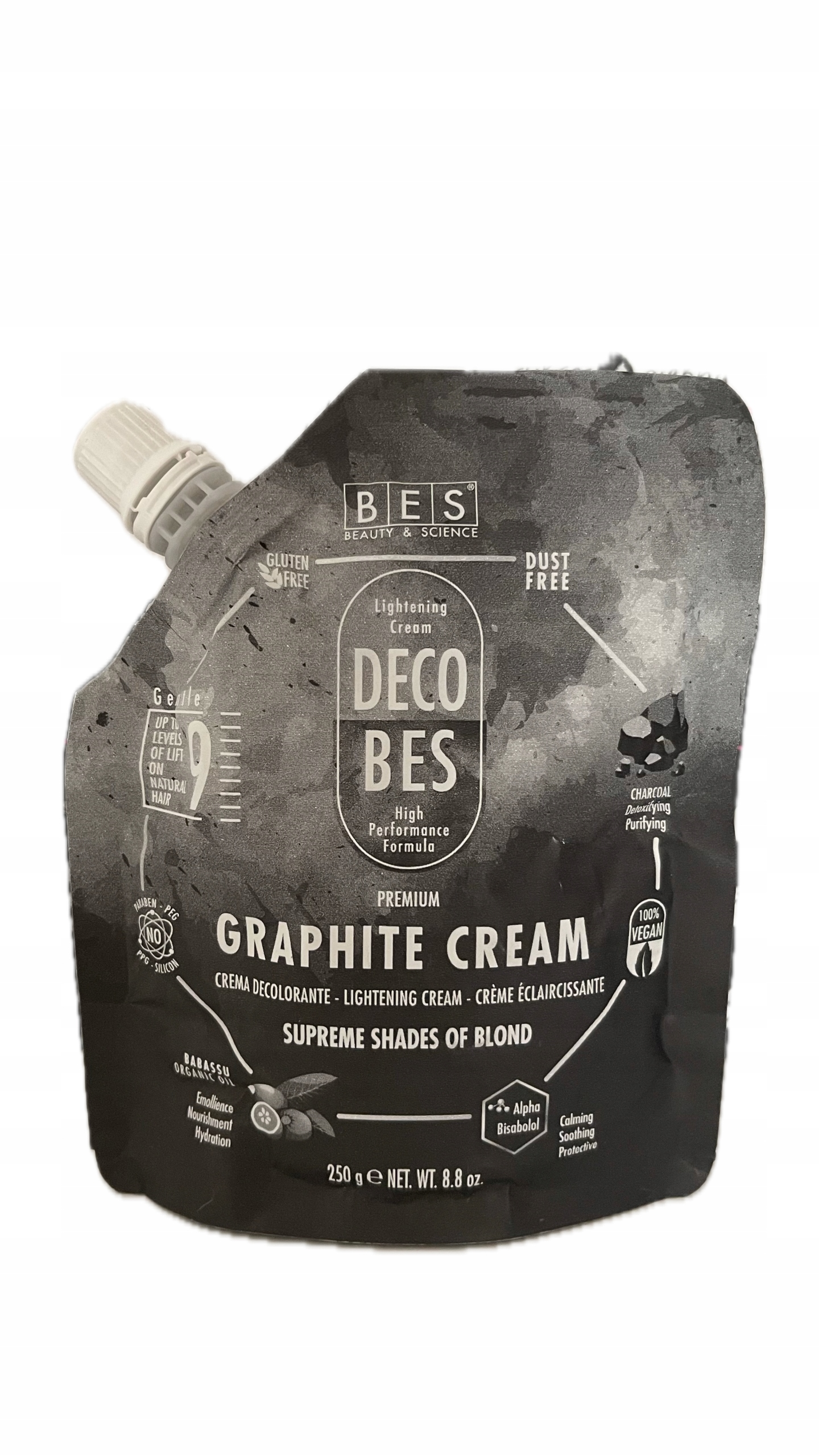 Rozjasňující krém Bes Decobes Graphite Cream 250 g