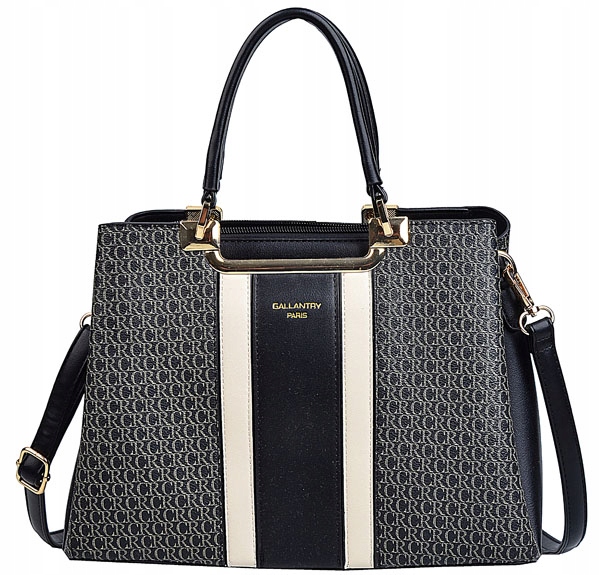 GALLANTRY elegancka TOREBKA damska KUFEREK pasek monogram