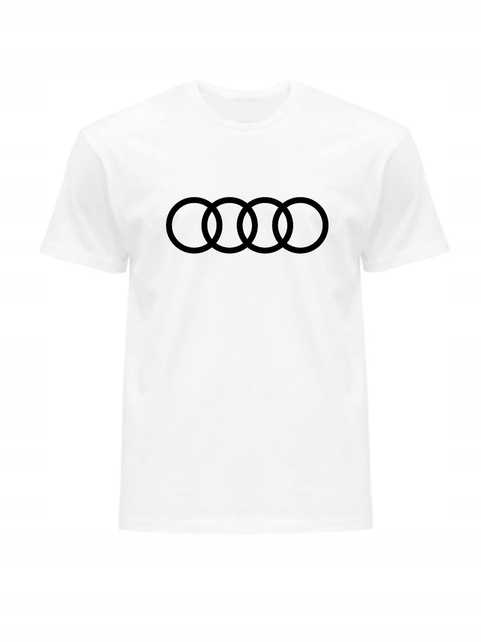 

Koszulka T-shirt Męski Audi Biały Bawełniany L