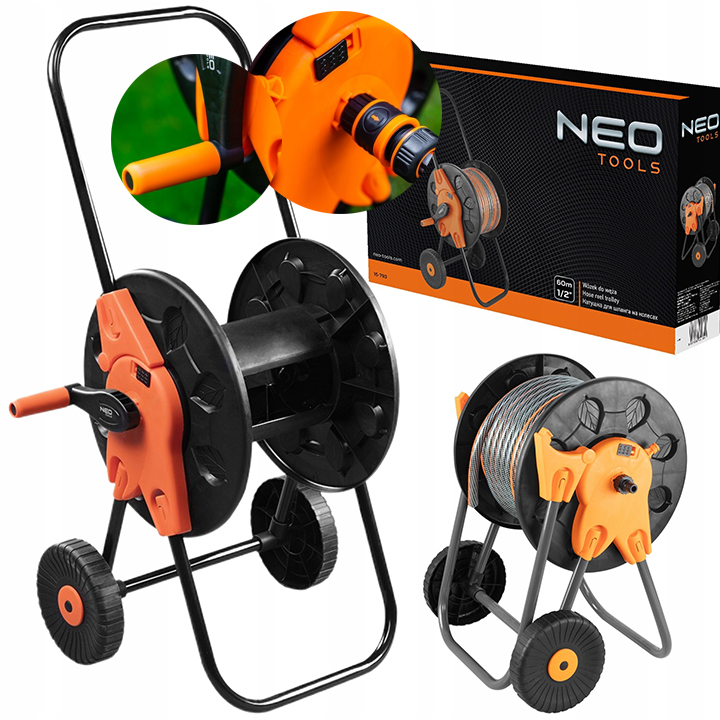 Neo Tools Vozík Stojan Buben Navíječ Na 60 m Zahradní Váha 1/2" 15-793 3/4"
