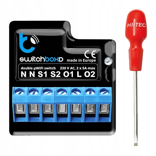 

Włącznik 2-kanałowy switchBoxD 230V WiFi Blebox
