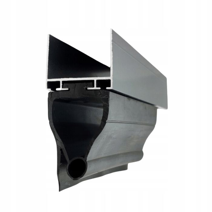 Spodní těsnění pro průmyslovou bránu o výšce 52 mm – zesílené s jednou ploutví