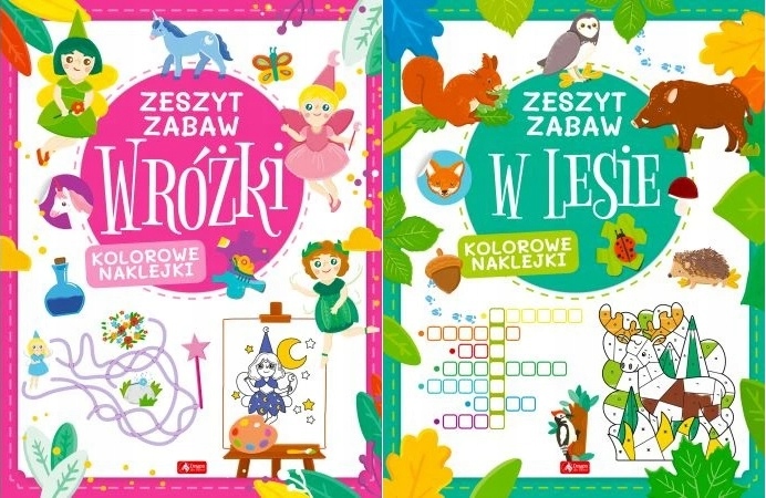 

Zestaw Zeszytów Zabaw Dla Dziewczynek Zwierzęta