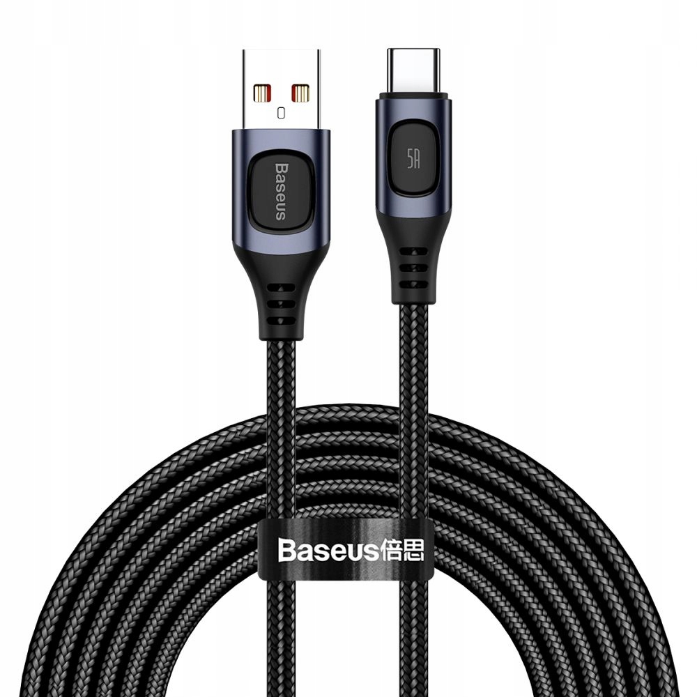 

Kabel Baseus FC5A Typ C 100CM 1 Metr Szary