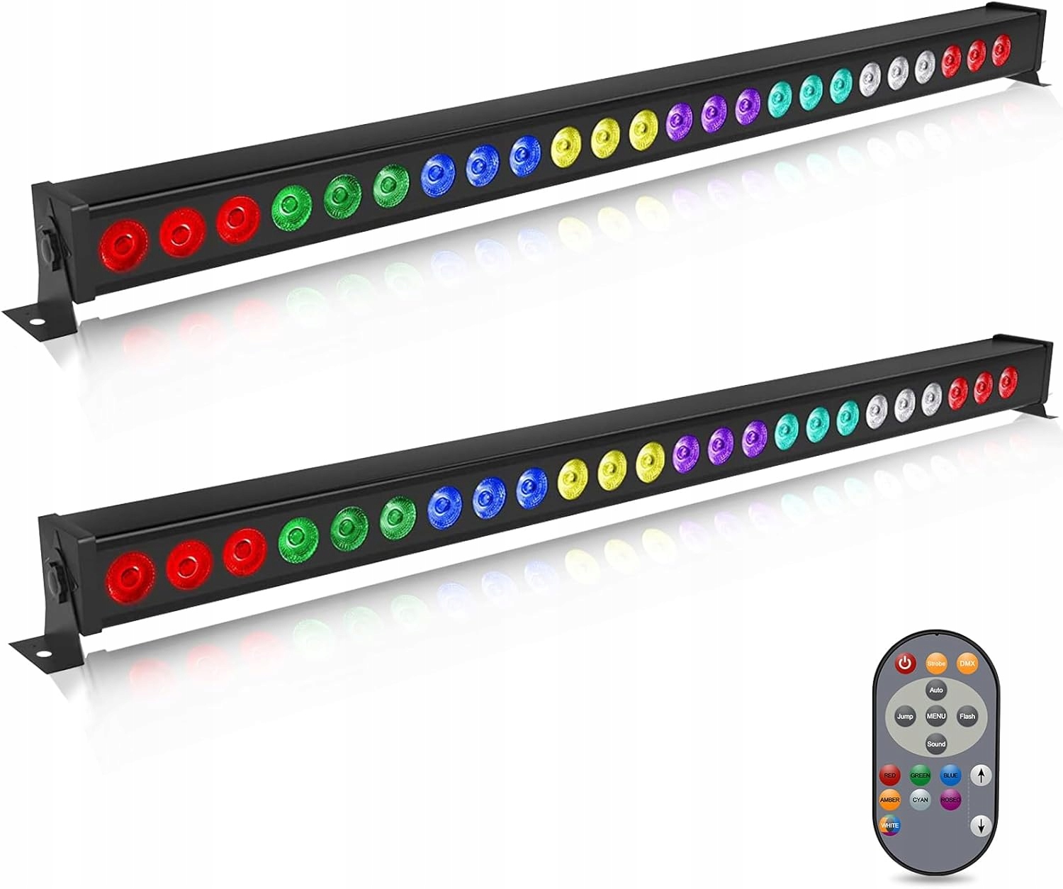 UKing LED DMX512 oświetlenie imprezowe 24x3W RGB Disco efekt świetlny 1 szt