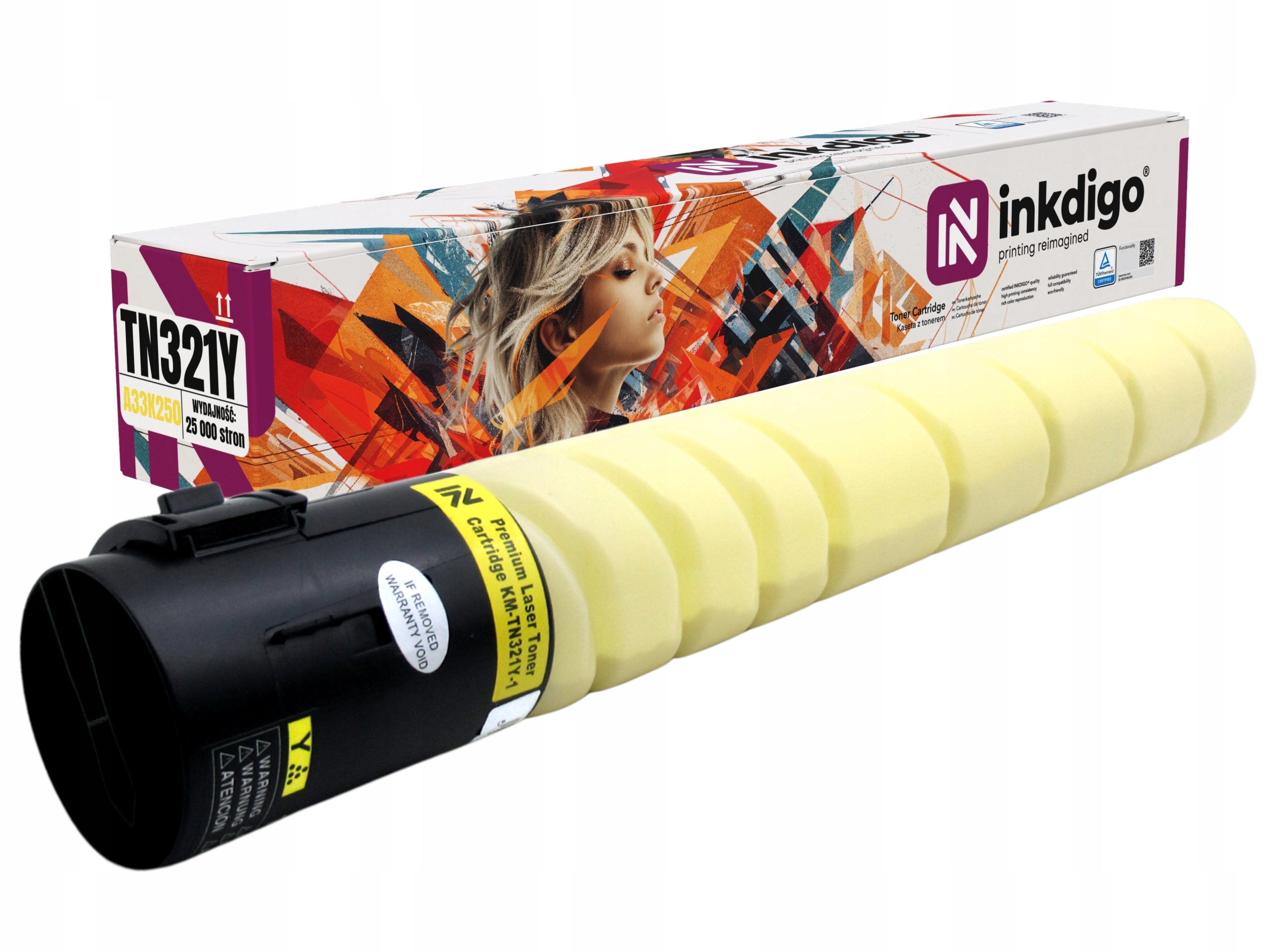 Toner Pro Konica Minolta C224e C284 C364e TN321Y