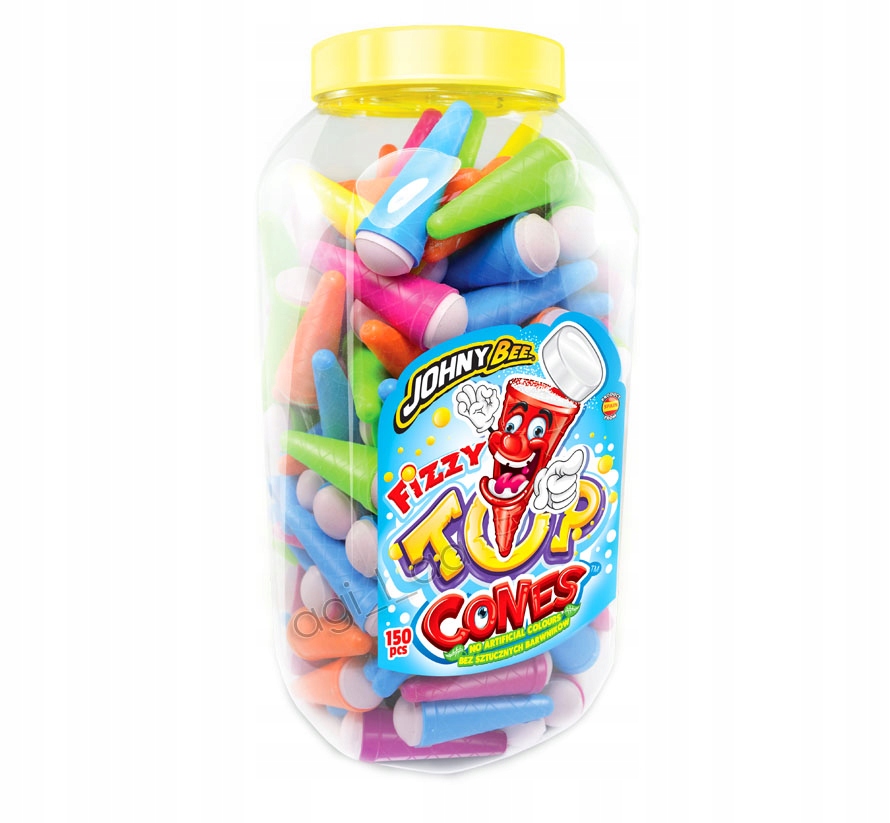 Cukierki Pudrowe Rożki Pudrowe Top Cones 150szt