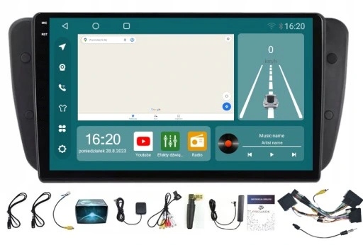 Radio Navigace Seat Ibiza 6J 2008-2017 Carplay Android Auto 8GB 256GB Sim
