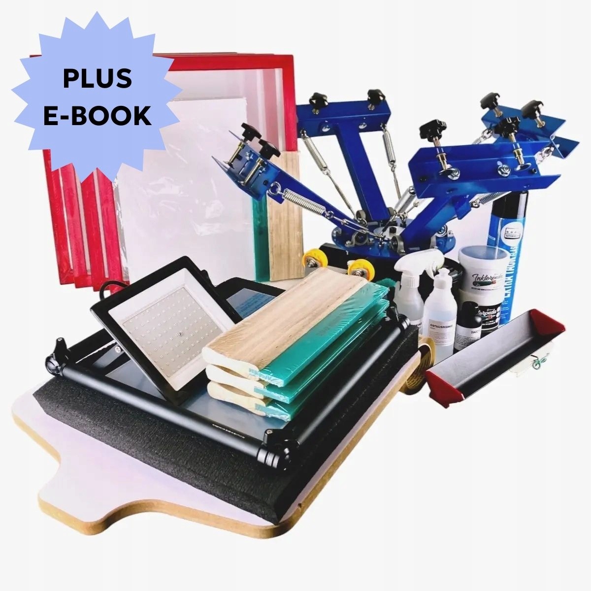 Bohatý sítotisk Sada pro sítotisk Šablona Emulze