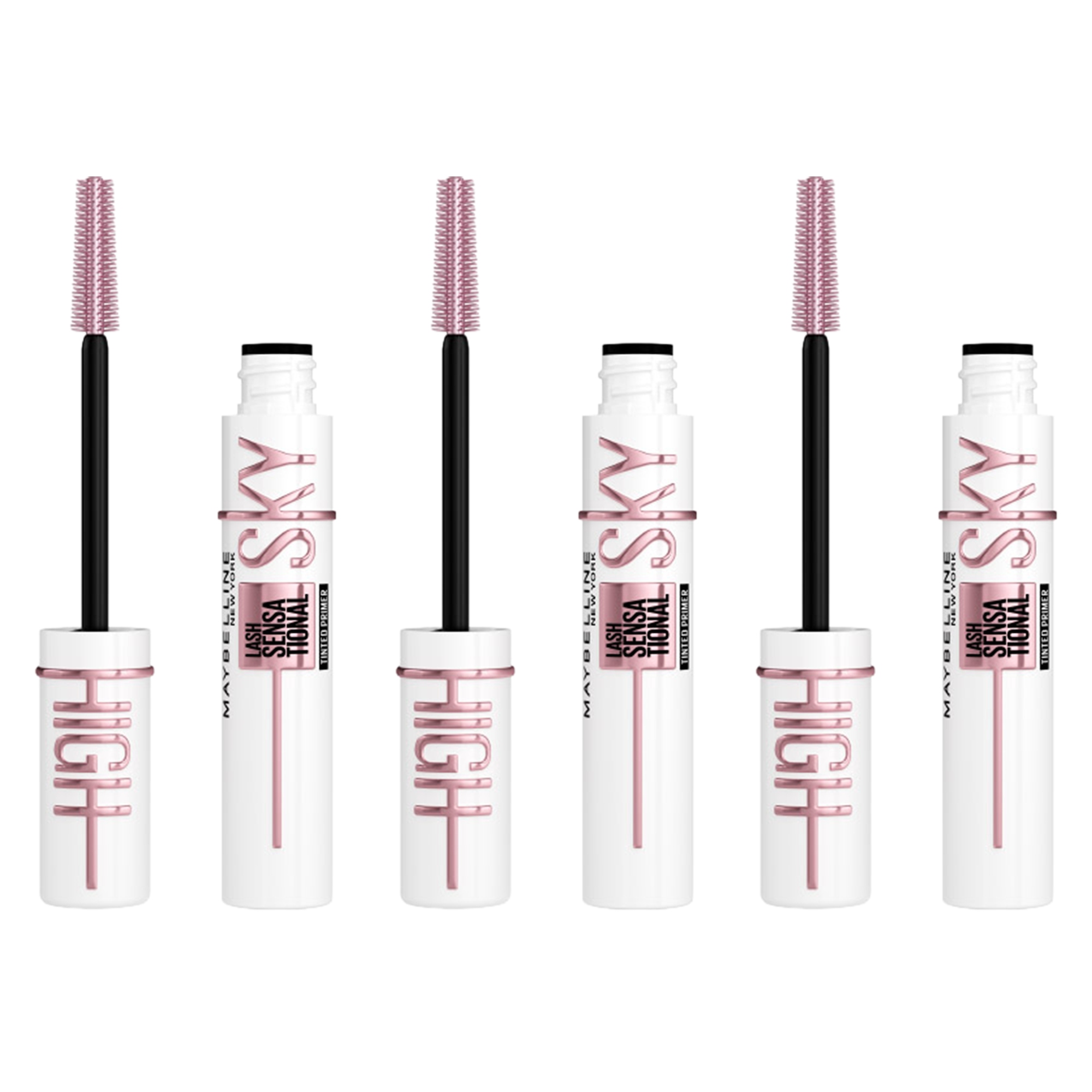 Zestaw 3x Maybelline Lash Sensational Sky High Tinted Primer Baza Pod Tusz