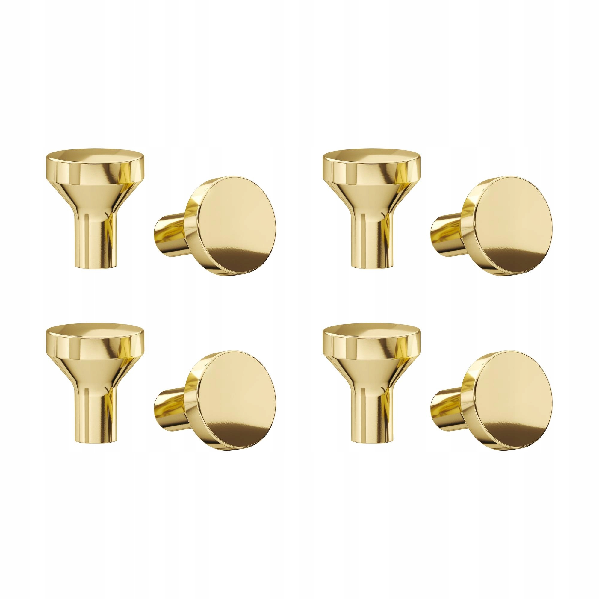 4 ks Knoflík Bagganas mosaz 21 mm 2 kusy pro dveře