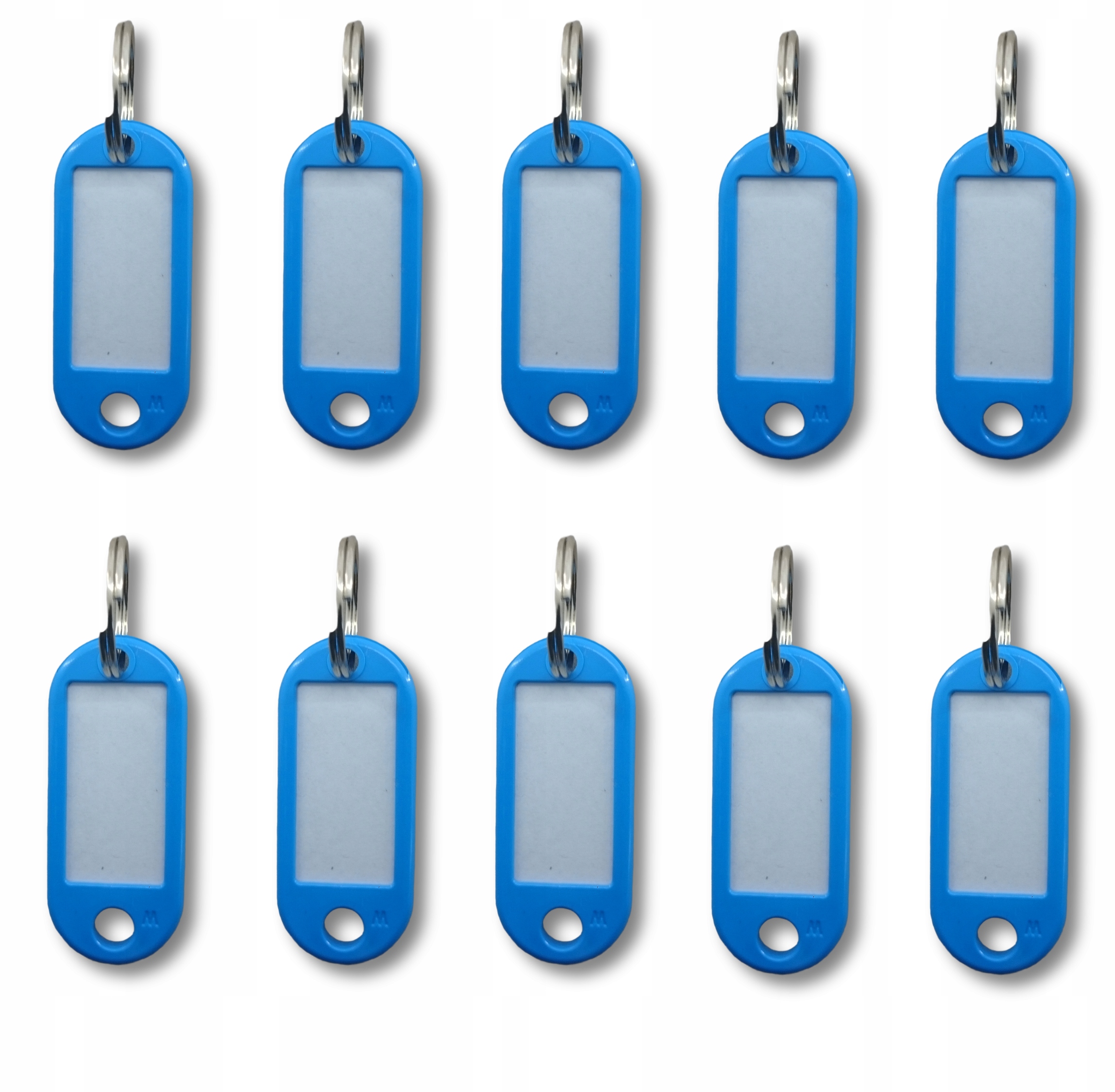 

Brelok identyfikator 10 sztuk Niebieski Jasny