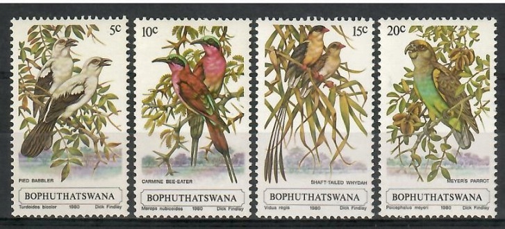 Bophuthatswana 1980 Mi 60-63 Czyste **