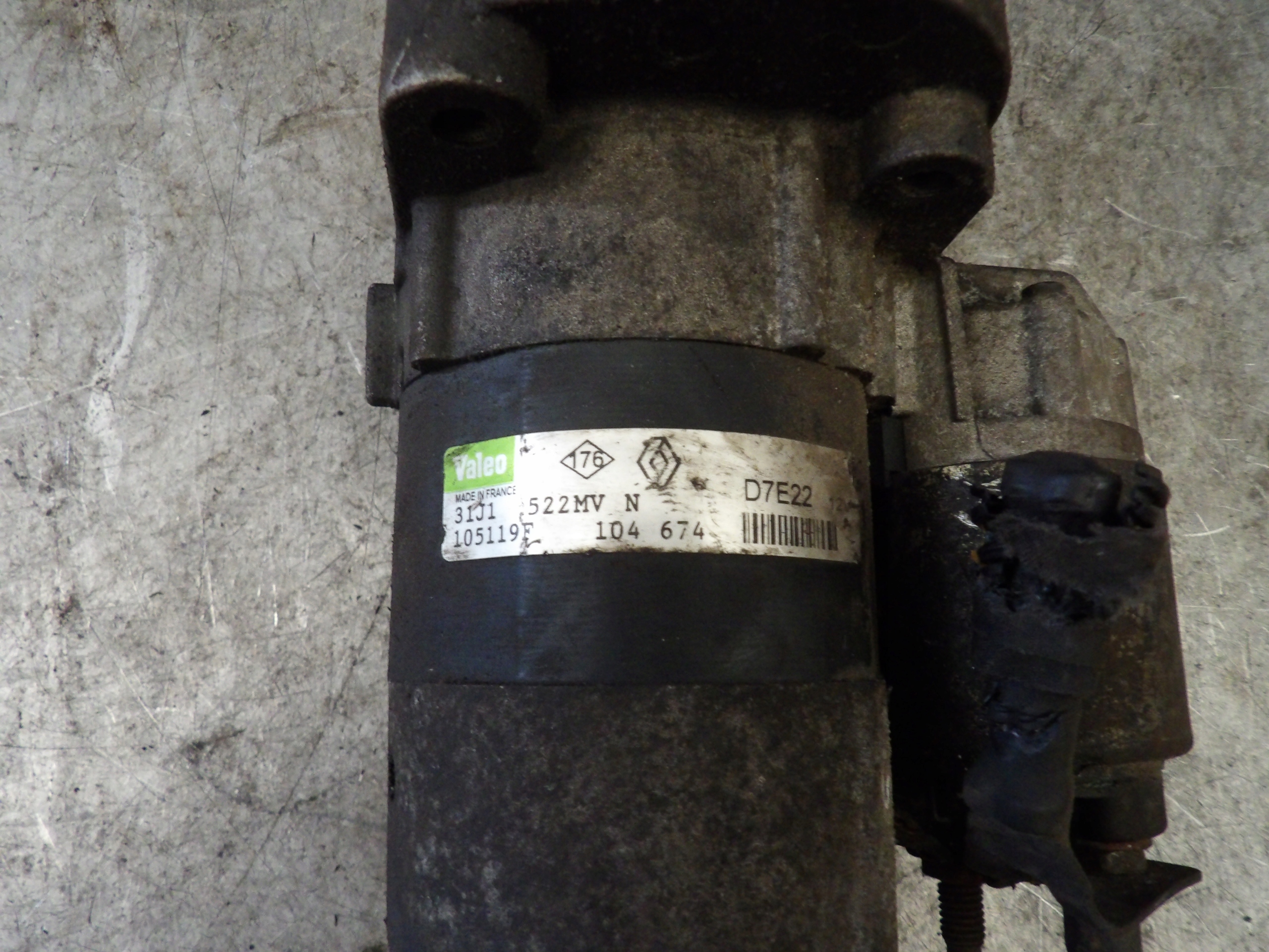 Renault Scenic II starter 1,6B D7E22 105119F 104674