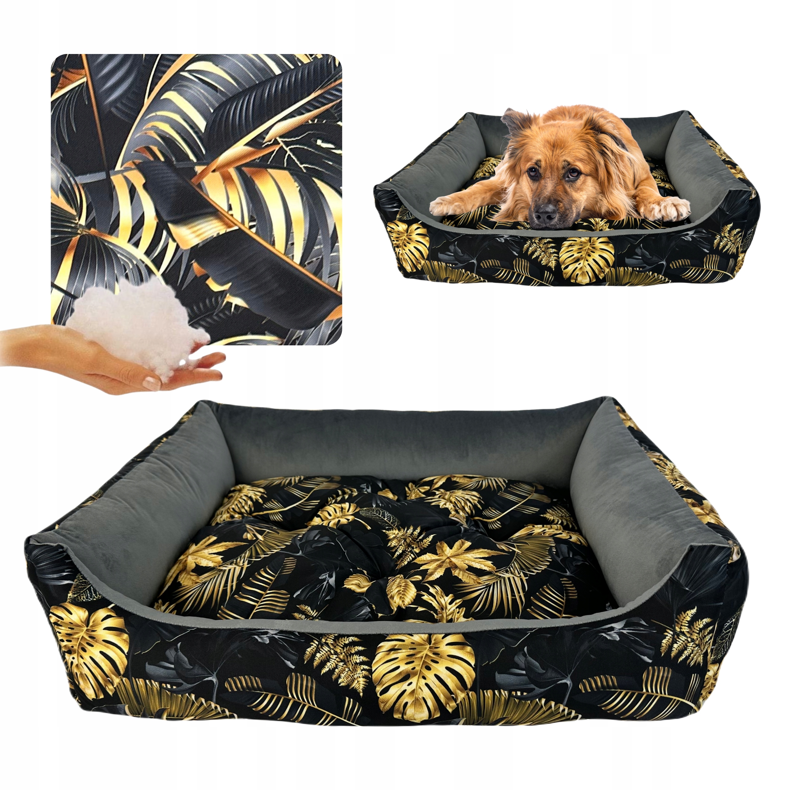 Pelíšek Kanapa kotec pro psa kočku L s polštářem Antialergické 75x60 cm